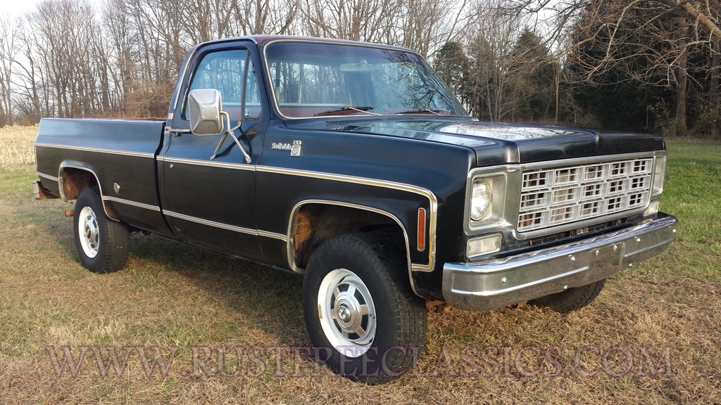 1977 77 Chevy K20 3/4 ton 4x4 Four Wheel Drive Regular Cab Scottsdale